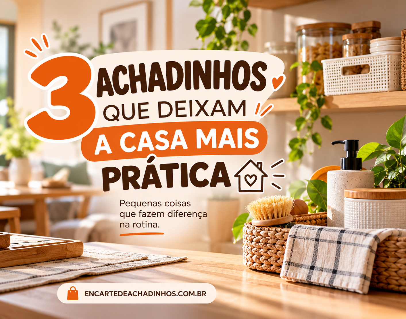 3 Achadinhos que deixam a Casa mais Prática
