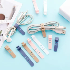 Organizador de fio cabo de silicone